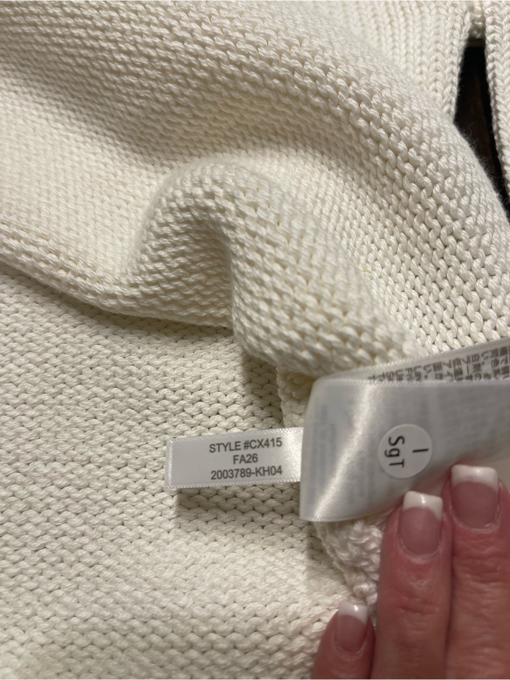 J. Crew Roll Neck Cream Oversized Sweater NWT XXS CX415 $98 - Picture 7 of 8